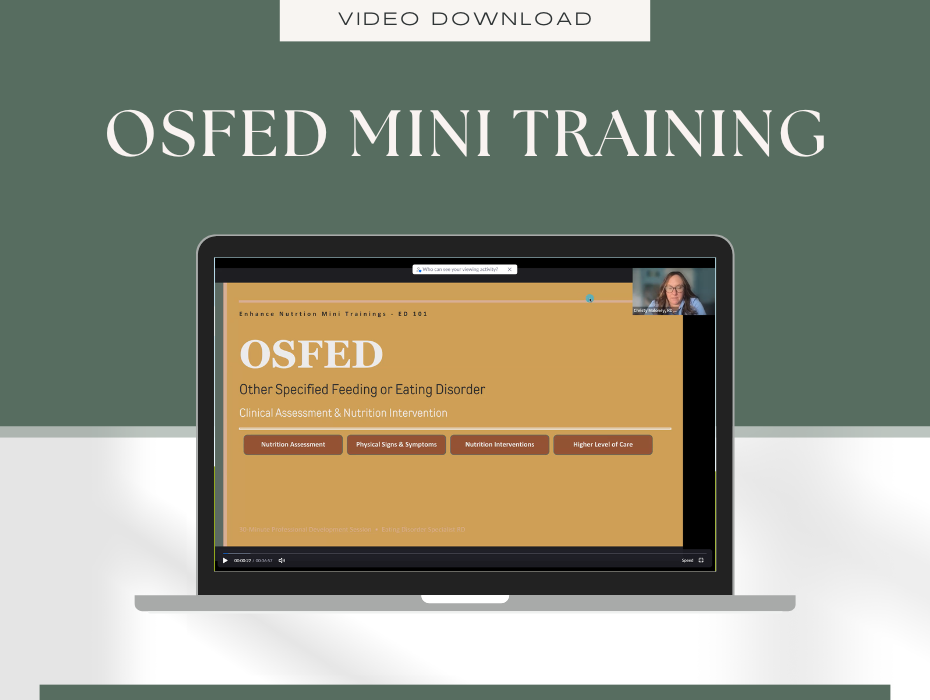 Nutrition 101 for Eating Disorders: OSFED Mini Training