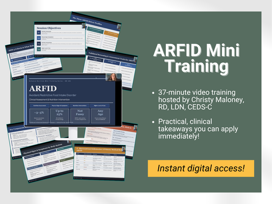 Nutrition 101 for Eating Disorders: ARFID Mini Training