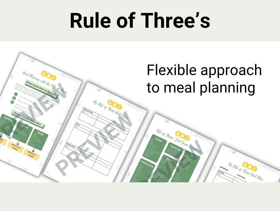 Rule of Three’s – Flexible Approach to Meal Planning