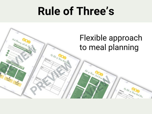 Rule of Three’s – Flexible Approach to Meal Planning